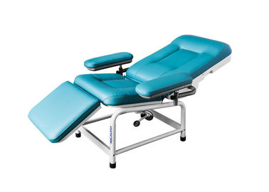 Green Manual Transfusion Blood Chair Brackrest Adjustable 3-Bagian