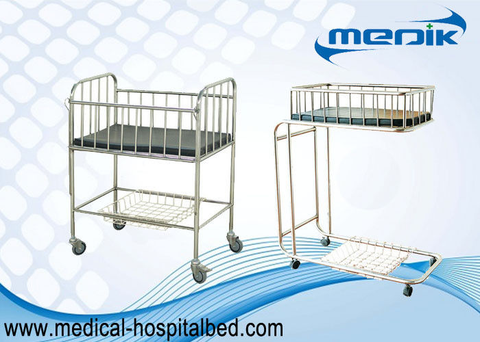 Stainless kesehatan pediatrik rumah sakit tempat tidur penggunaan Ward Baby Cot Umum