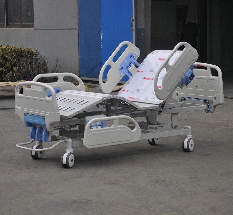 Ranjang ICU rumah sakit lipat, tempat tidur Manual Ward dengan ABS sisi rel