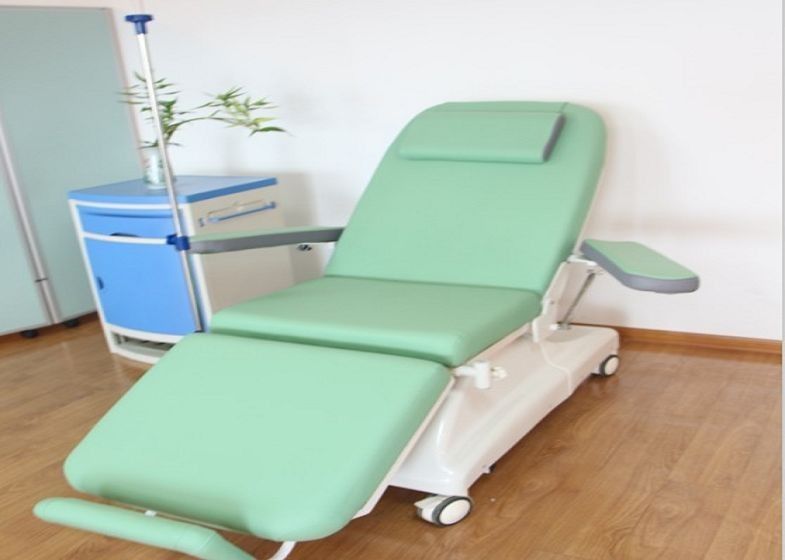 Rumah Sakit Furniture Kursi Donor Darah Listrik Untuk Penggunaan Hemodialisis Dengan 2 Fungsi