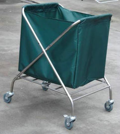 Stainless Steel Trolley Laundry Untuk Mengumpulkan Kotor Busana