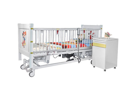 Lima tempat tidur rumah sakit pediatrik listrik fungsi dengan teleskopik aluminium paduan sisi rel