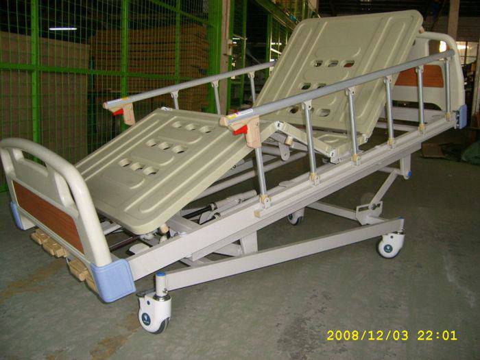 Adjustable lipat Manual Hospital Bed untuk ambulans dengan fungsi CPR