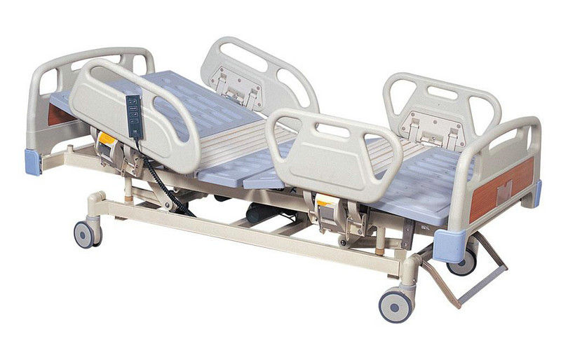 Tempat Tidur ICU Rumah Sakit Listrik 700mm ABS Headboard Untuk Rangka Baja Pasien
