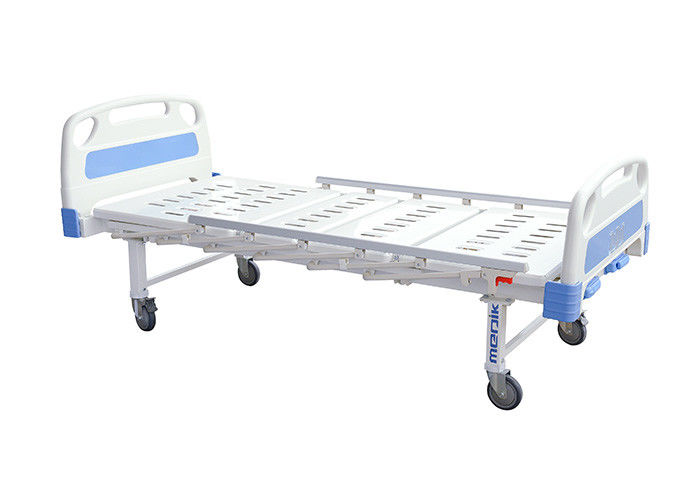 Anti-usia manual Hospital Beds Aluminium sisi rel paduan dua engkol